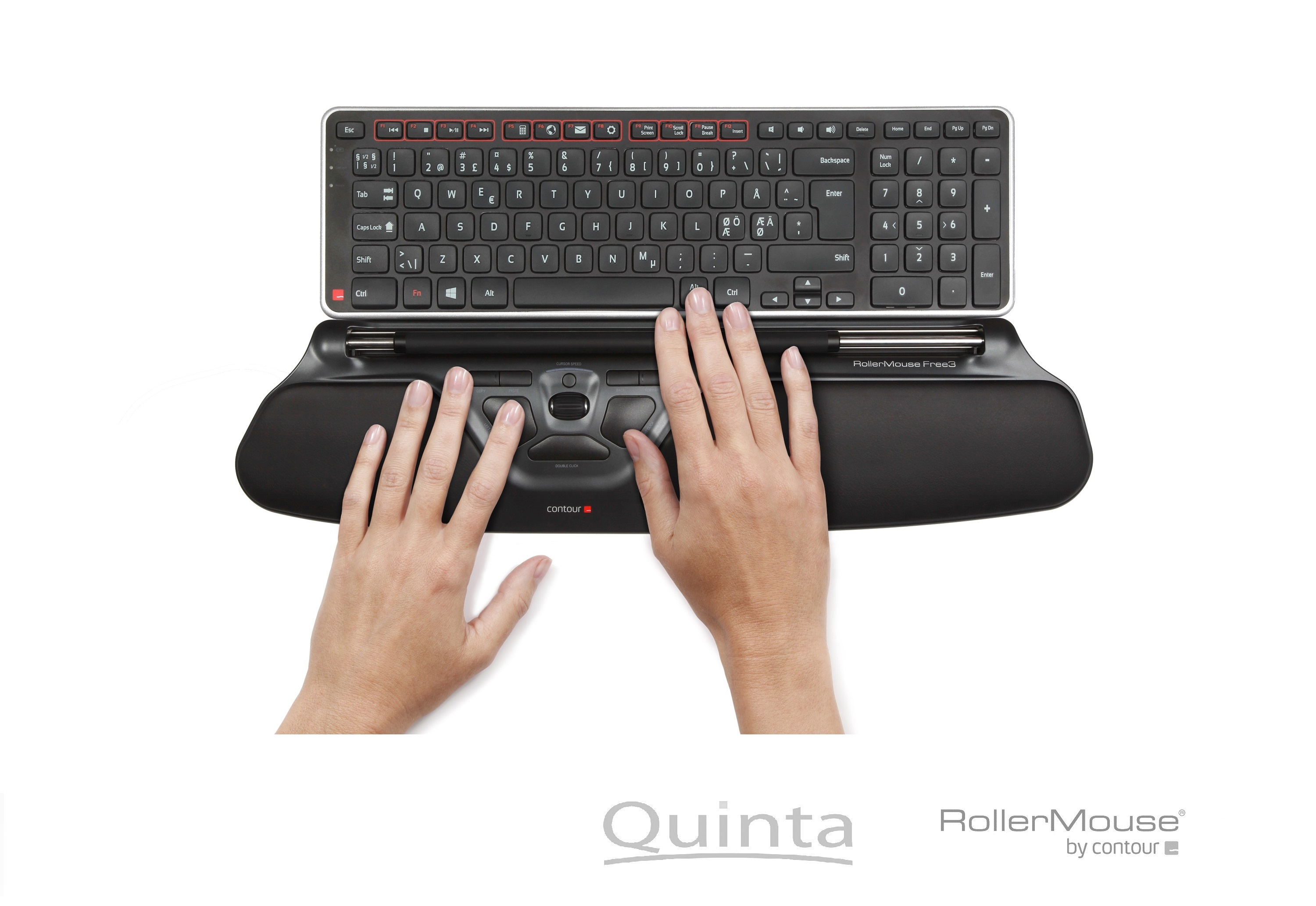 Die RollerMouse Free3 erfüllt die Anforderungen an Ergonomie am Arbeitsplatz. Die RollerMouse Free3 erfüllt die Anforderungen an Ergonomie am Arbeitsplatz.