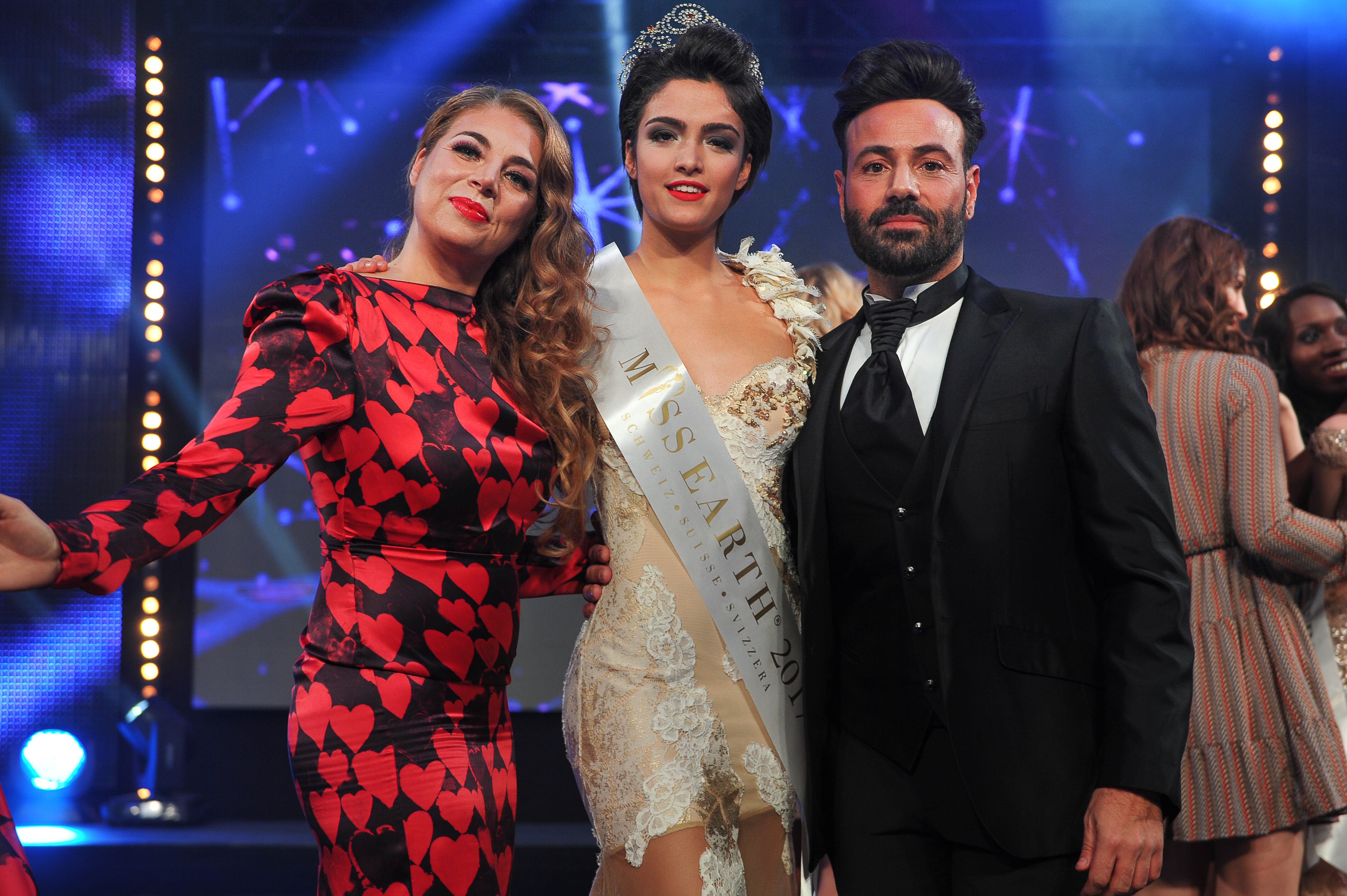 Sarah Laura Peyrel, Miss Earth Schweiz 2017, Tanja Marcic und Tommaso Longo De Tommaso, Organisation Sarah Laura Peyrel, Miss Earth Schweiz 2017, Tanja Marcic und Tommaso Longo De Tommaso, Organisation