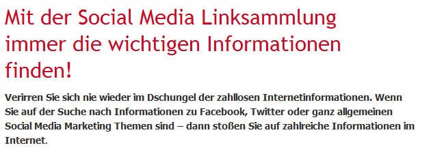 Social Media Linksammlung
