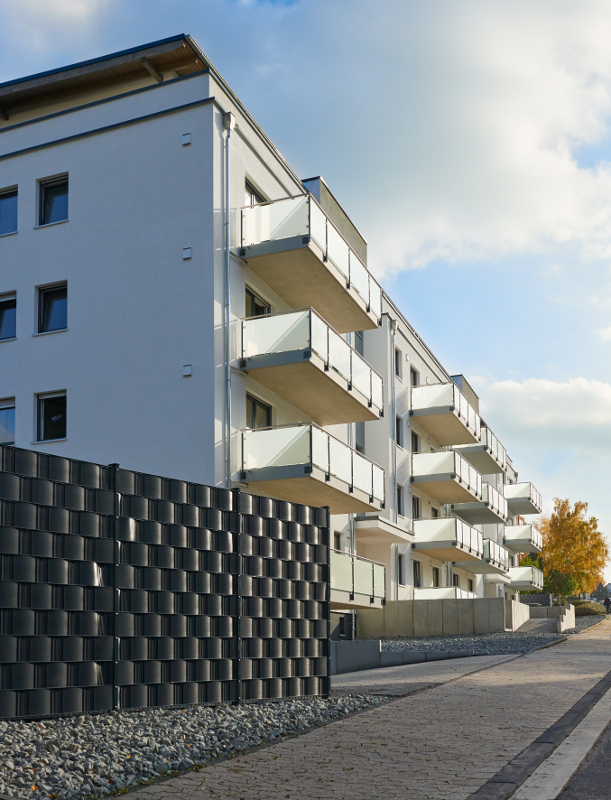 Andernach: Wohnungen von 70 bis 130 m² erfüllen dank KLB-Leichtbeton-Mauerwerk höchste Ansprüche an 
