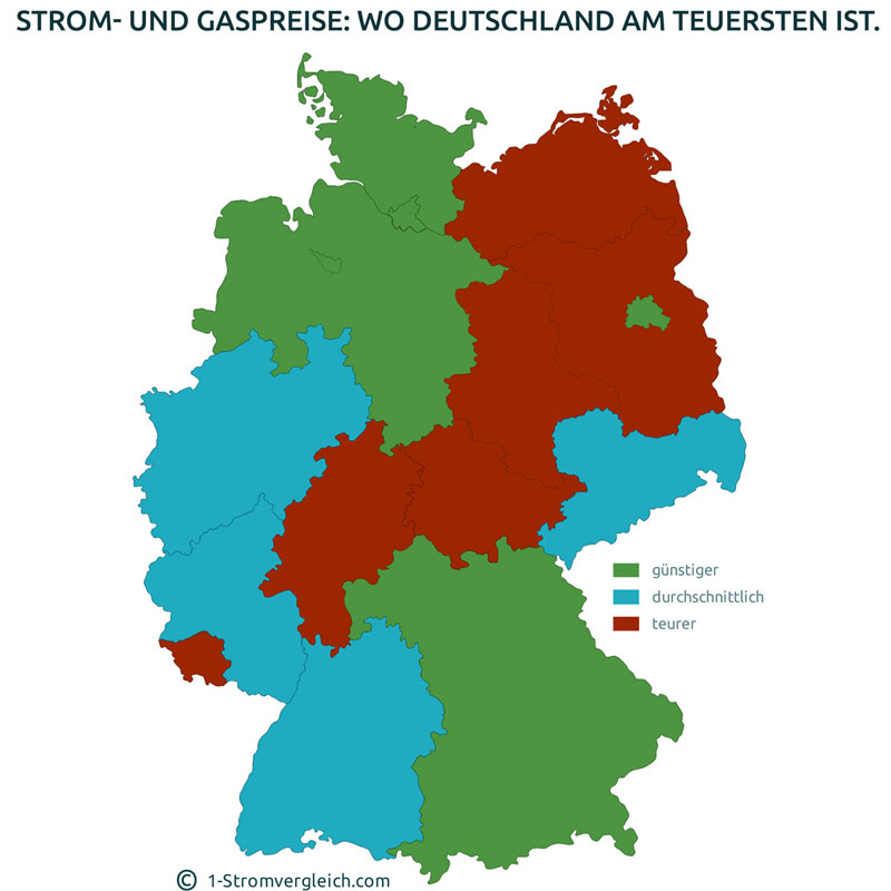 Das Energiepreisgefälle in Deutschland kann einen Umzug schnell verteuern.