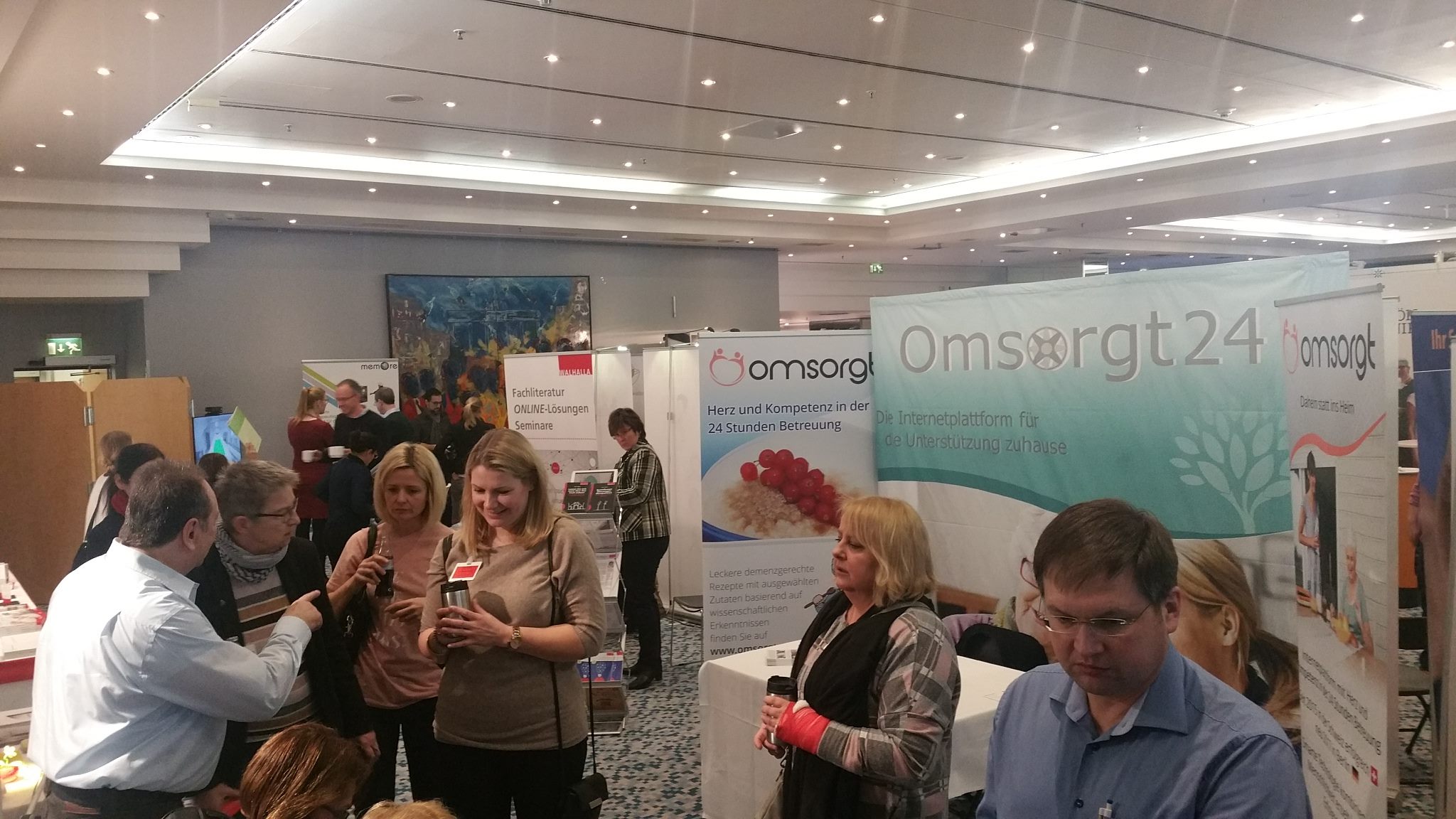 Andrang am Stand von Omsorgt auf der Fachmesse (Bildquelle: Omsorgt GmbH) Andrang am Stand von Omsorgt auf der Fachmesse (Bildquelle: Omsorgt GmbH)
