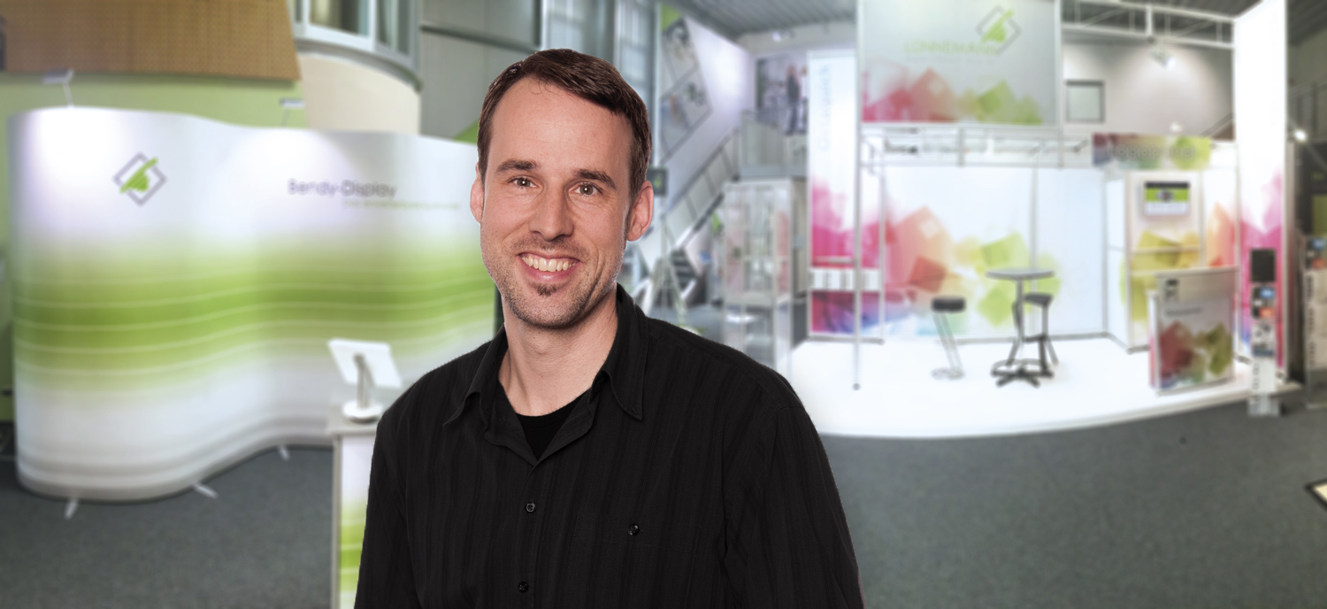 Henning Brewe, Projektleiter Messebau bei der Klaus Lünnemann GmbH in Ibbenbüren
