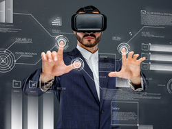 In der virtuellen Realität weltweite Präsentationen abhalten In der virtuellen Realität weltweite Präsentationen abhalten