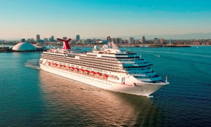 Die Carnival Splendor startet von Long Beach, Kalifornien aus in Richtung Alaska
