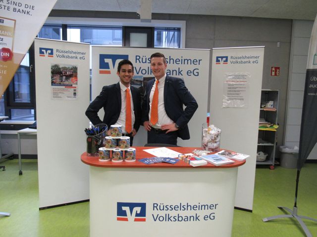 Messestand der Rüsselsheimer Volksbank