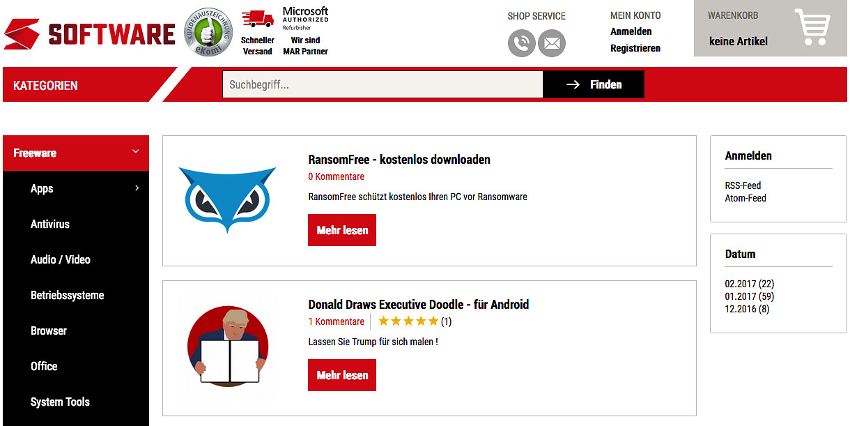 SOFTWARE.de lädt zum Downloaden von kostenloser Software ein
