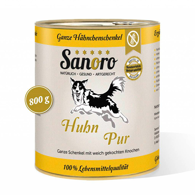 Sanoro - Ganze Hähnchenschenkel im eigenen Saft Sanoro - Ganze Hähnchenschenkel im eigenen Saft