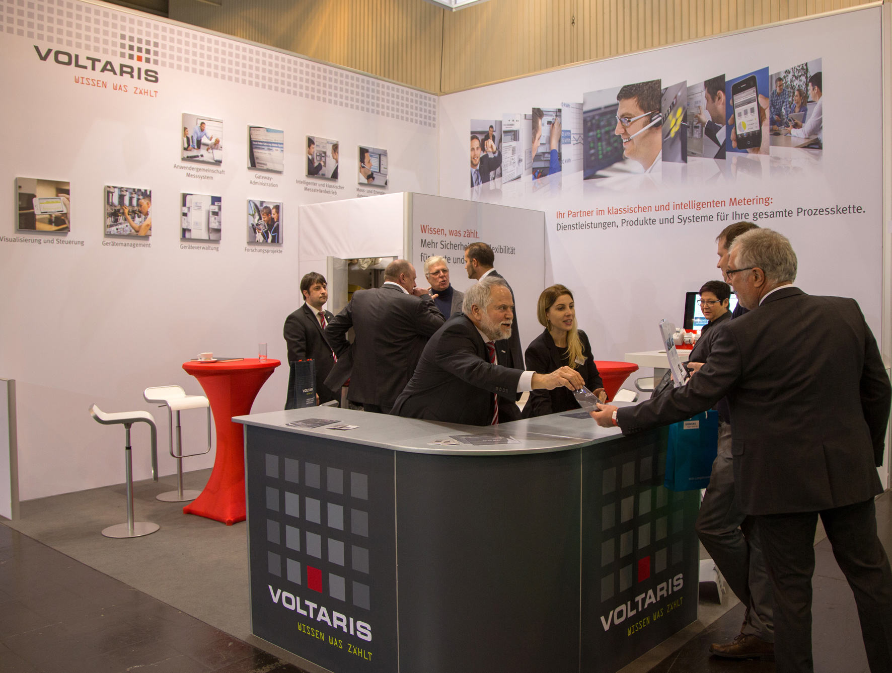 Vorrangiges Gesprächsthema auf dem Messestand: Die Umsetzung des intelligenten Messstellenbetriebs