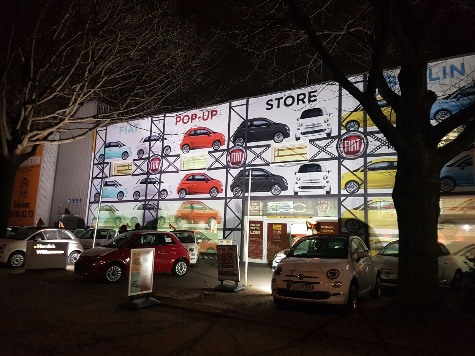 Das Fiat 500 Pop-up Store in Berlin-Spandau Das Fiat 500 Pop-up Store in Berlin-Spandau