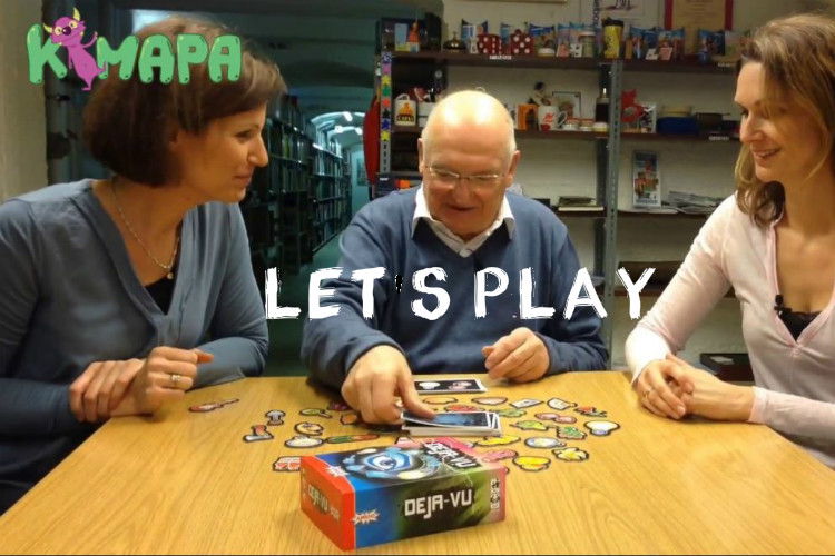 Spielvorstellung mit Layla, Tom und Isabella im Bayerischen Spiele-Archiv (v.l.) Spielvorstellung mit Layla, Tom und Isabella im Bayerischen Spiele-Archiv (v.l.)