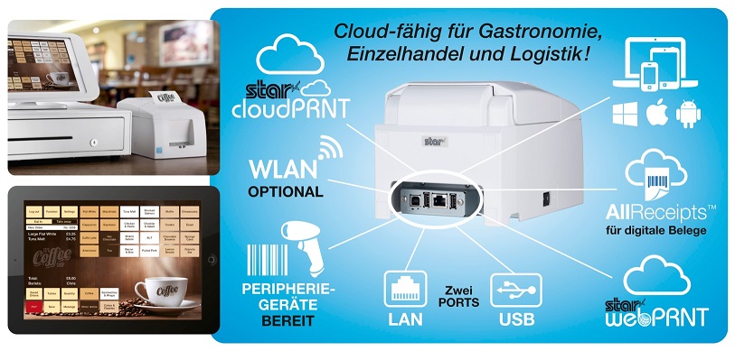 Einzigartige Cloud POS-Lösung von Star Micronics