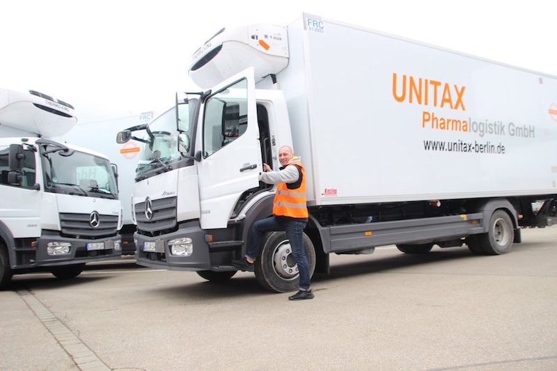 UNITAX startet im GVZ Nürnberg mit 21 eigenen GDP Spezialfahrzeugen für  Pharmatransporte. © UNITAX