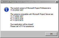 TPG VersionChecker prüft die Update-Versionen und gibt per Infobox Hinweise bei Unverträglichkeiten