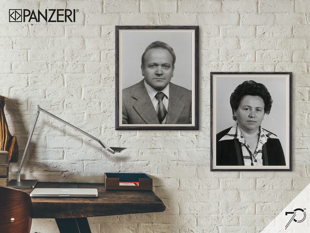 Carlo und Irene Panzeri, die 1947 das italienische Familienunternehmen gründeten. Carlo und Irene Panzeri, die 1947 das italienische Familienunternehmen gründeten.