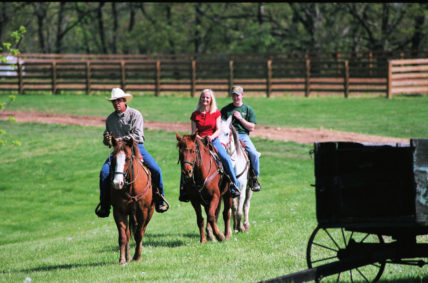 Ausritt in Harpole's Heartland Lodge in Illinois, nahe des Mississippi. (Bildquelle: Harpole's Heart
