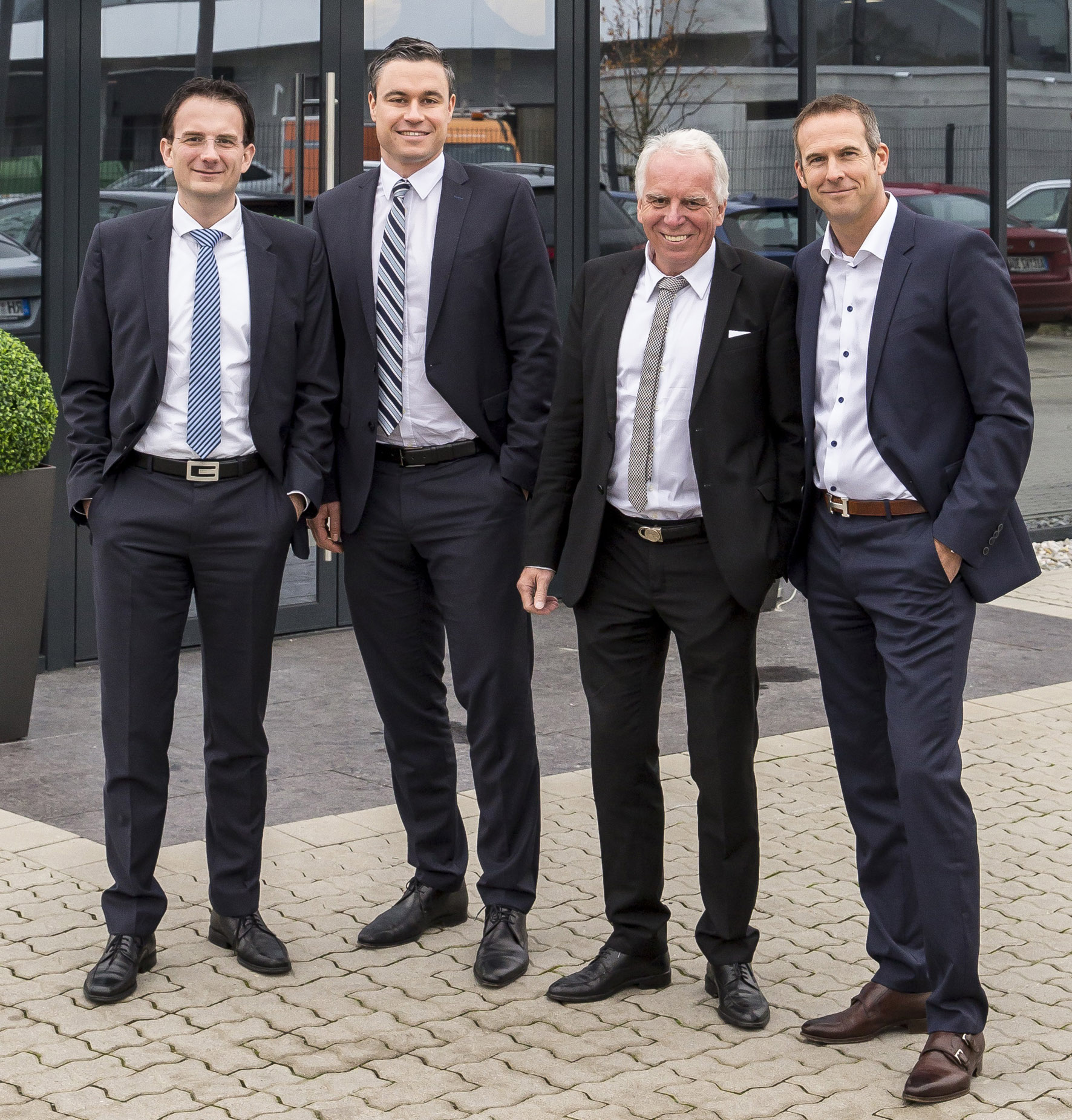 Geschäftsleitung: Vlnr.: RenéSchmidt, Markus Braun, Herbert Schmidt und Holger Kösler Geschäftsleitung: Vlnr.: RenéSchmidt, Markus Braun, Herbert Schmidt und Holger Kösler