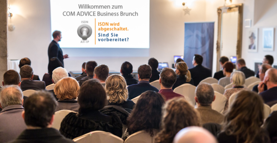Der COM ADVICE Business Brunch in Bad Vilbel beantwortet Fragen zur IP-Umstellung (Bildquelle: COM A