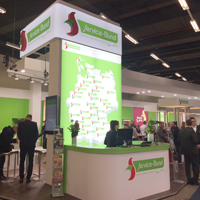 Der Service-Bund auf der Internorga mit seinem 200 Quadratmeter großen Stand.