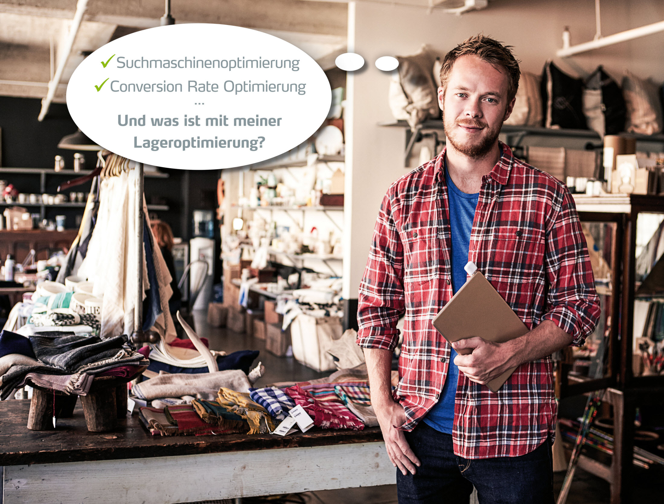 Und was ist mit meiner Lageroptimierung? (Bildquelle:©iStock.com/monkeybusinessimages) Und was ist mit meiner Lageroptimierung? (Bildquelle:©iStock.com/monkeybusinessimages)
