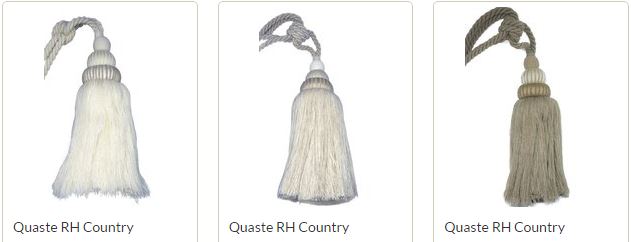 Quasten, Posamente, Stoffe,