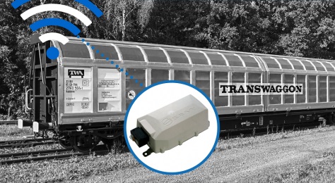 TRANSWAGGON und ScandFibre Logistics rüsten 3.000 Güterwagen mit SAVVY® Telematik aus. Bild: Savvy