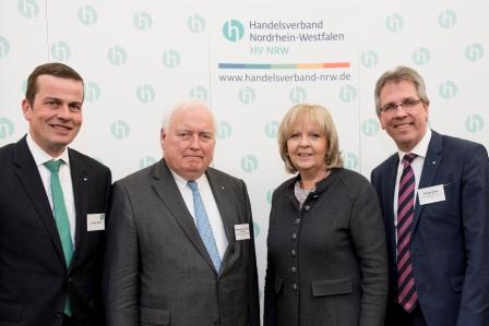 Dr. Peter Achten, Friedrich G. Conzen, Hannelore Kraft und Michael Radau (Foto: Jan Weckelmann)