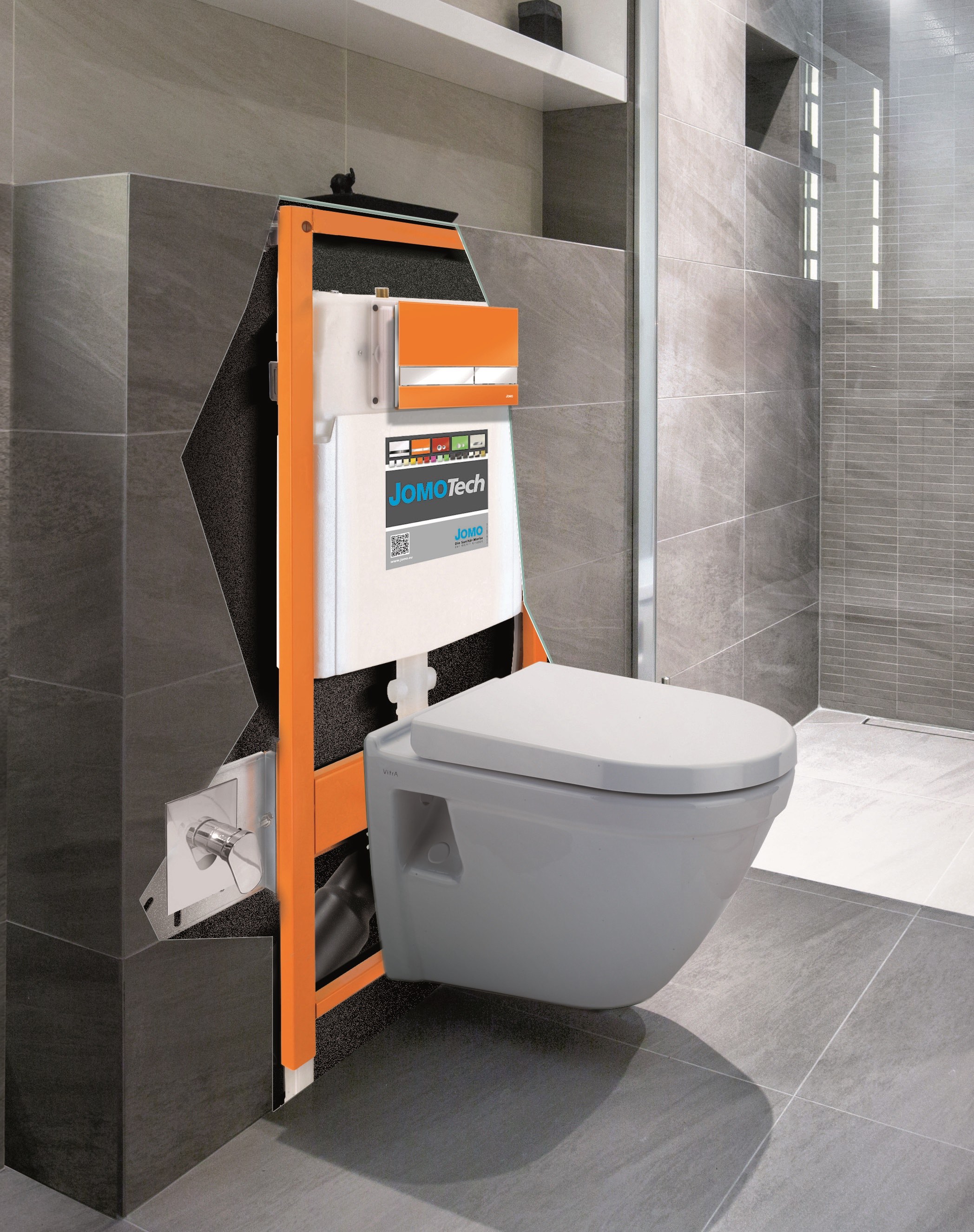 Hygiene-WC-Komplettpaket von JOMO und VitrA