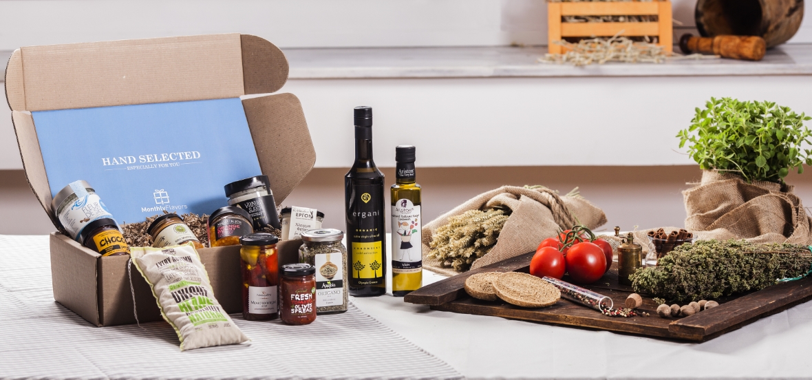 Die neue Food Box aus Griechenland. Im Abo jeden Monat neue griechische Delikatessen entdecken.