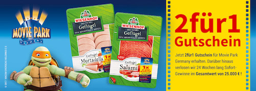 2 für 1 Gutschein