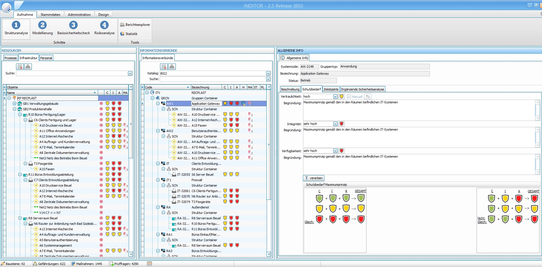 Strukturanalyse mit INDITOR BSI