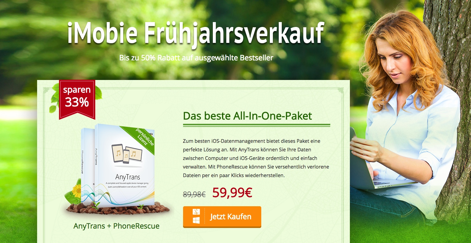 iMobie Frühjahrsverkauf iMobie Frühjahrsverkauf