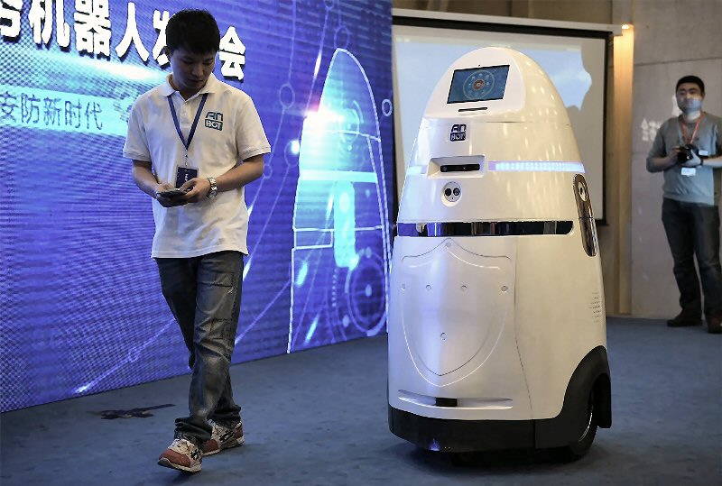 AnBot, der smarte Security Roboter. Foto: Firma AnBot, der smarte Security Roboter. Foto: Firma