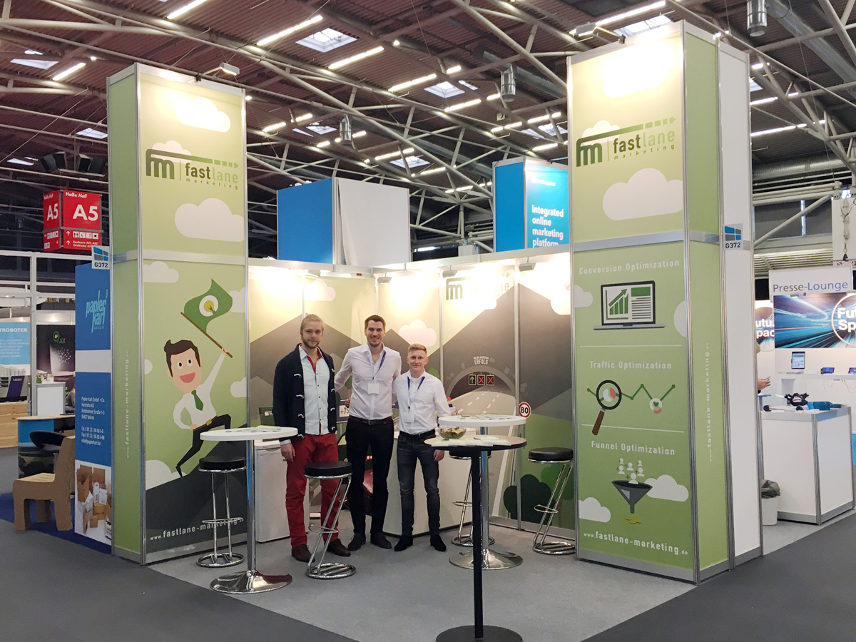 Fastlane Marketing GmbH auf der Internet World Messe (Bildquelle:©Fastlane Marketing GmbH)