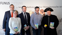 Laden zu den Kulturwochen „Stadt der Sterblichen“ in Halle ein (v.l.n.r.): Jan-Hinrich Suhr (Vorstan