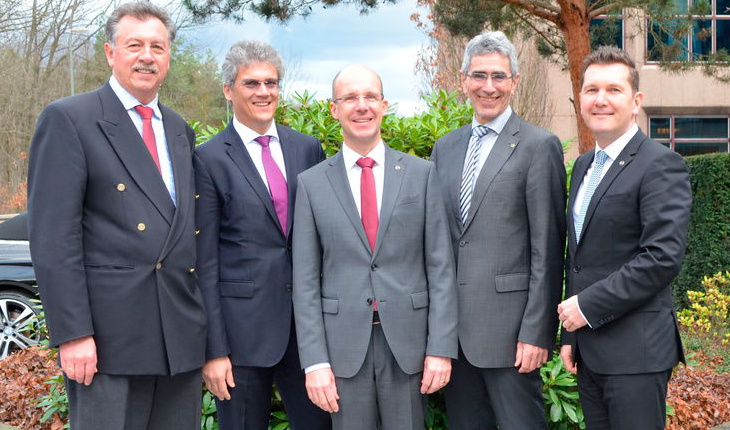 Heinz Gerhard Herrmann, Mathias Schinner, Peter Hübner, Peter Müller und Jörg Heidenreich. Quelle: P