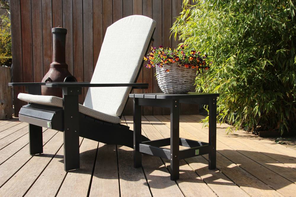 Adirondack Stuhl schwarz + kissen-fontelina Adirondack Stuhl schwarz + kissen-fontelina