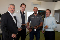 (FOTO: Stefan Streit/Caledonia Putters) Gruppenfoto, Eröffnung Caledonia Putting Performance Center