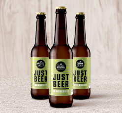 Das eigens für Jim Block gebraute JUST BEER Frühlingsgold 