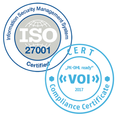 M-Files ist konform mit GoBD und ISO 27001.