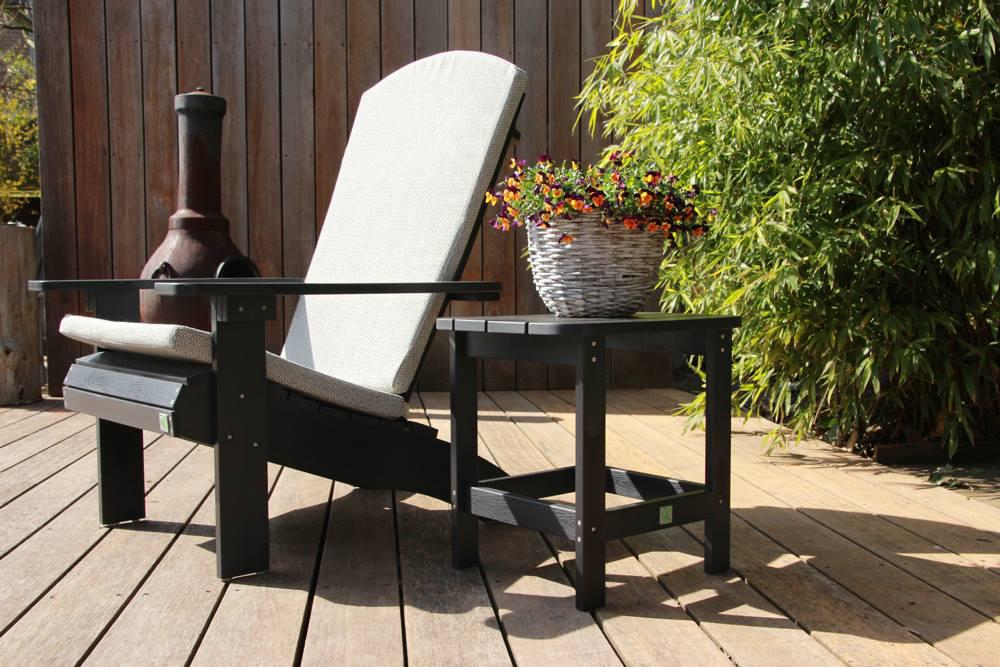 Adirondack Stuhl schwarz + kissen-fontelina Adirondack Stuhl schwarz + kissen-fontelina
