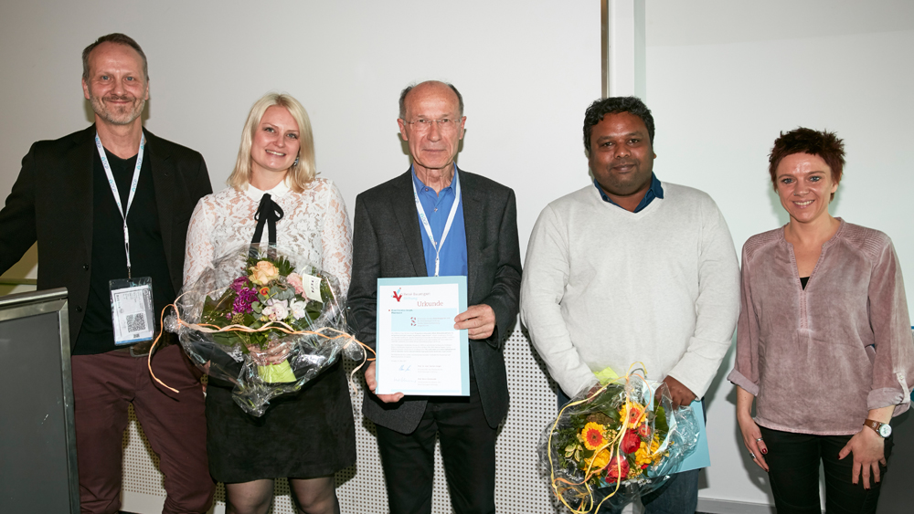 Prof. Ralf Ewert, Christine Joseph, Günther Thimm, PhD Chandran Nagaraj, Anne Kopp (V.l.n.r.) Prof. Ralf Ewert, Christine Joseph, Günther Thimm, PhD Chandran Nagaraj, Anne Kopp (V.l.n.r.)