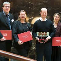 M. Striegel, N. Braubach, T. Hartmann, Y. Spethmann (Foto © Steinbeis Business Academy, Gaggenau)