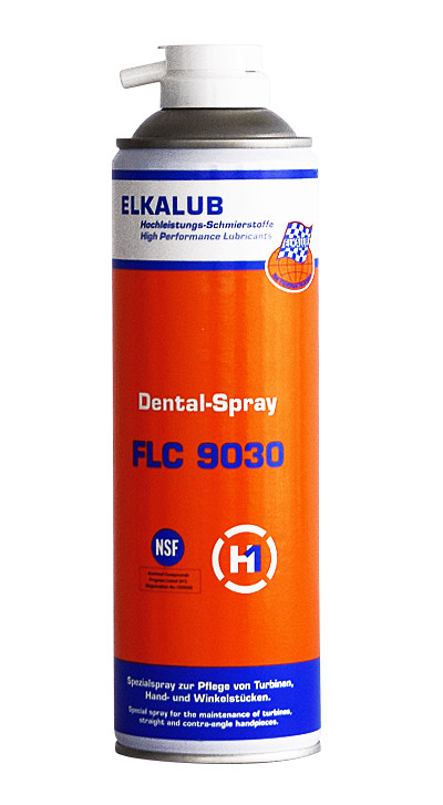Spezialspray ELKALUB FLC 9030 für die Pflege gerader Hand- und Winkelstücke