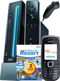 Nintendo Wii black Limited Edition Sports Resort Bundle