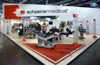 Schaerer Medical präsentierte seine neuen Produkte mit Model.