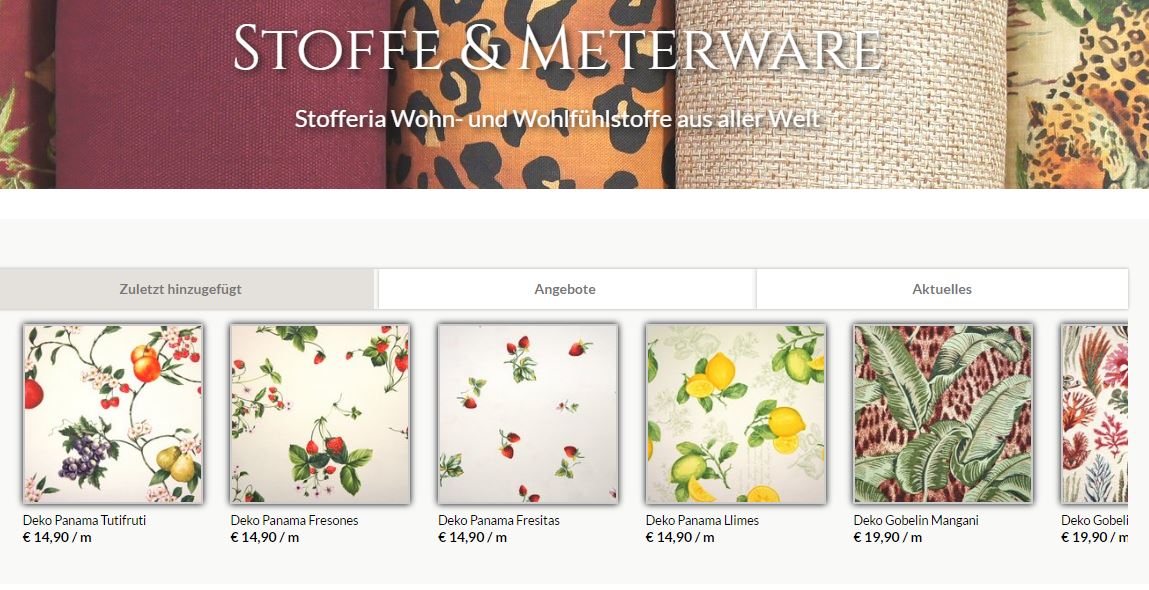 Stoff, Stoffe, Stoff, Stoffe,