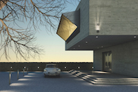 Pollerleuchten und Downlights betonen die Architektur und sorgen für Sicherheit. (Foto: licht.de)
