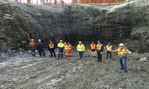Goldvererzung von der Sugar-Zone; Foto: Harte Gold