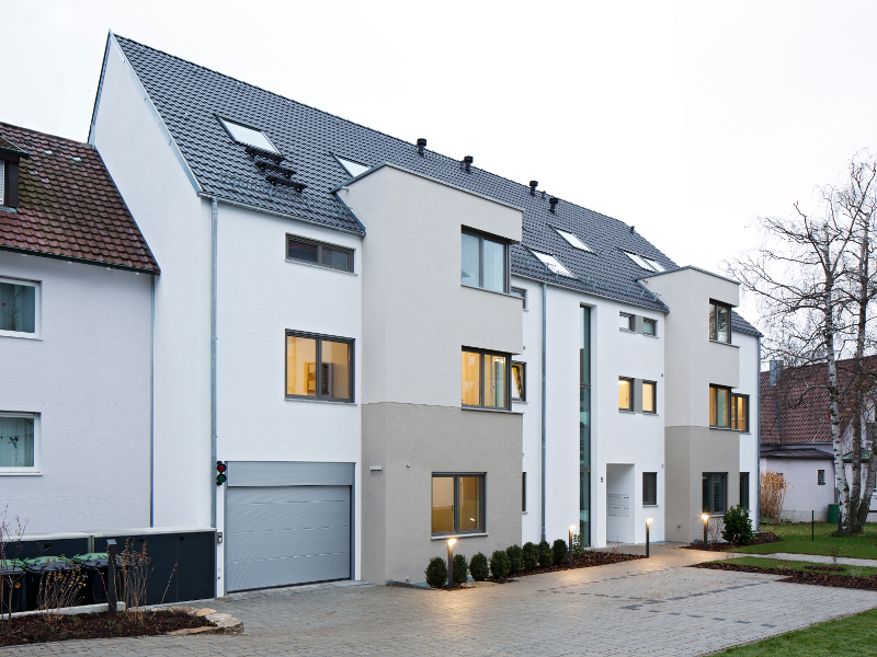 Beim Mehrfamilienwohnhaus in Stuttgart setzte man auf die monolithische Bauweise mit gefüllten Ziege Beim Mehrfamilienwohnhaus in Stuttgart setzte man auf die monolithische Bauweise mit gefüllten Ziege